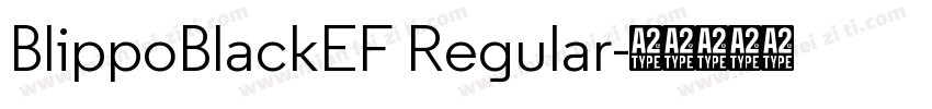 BlippoBlackEF Regular字体转换